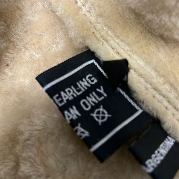 SHEARING REAL FUR LINED COAT SIZE M - Picture 15 of 16